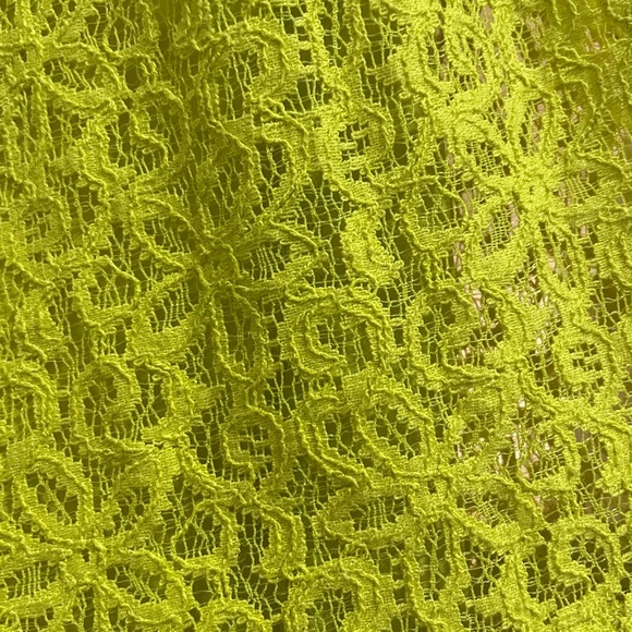 Neon green HD in Paris Anthropologie A Line Skirt - Picture 3 of 8